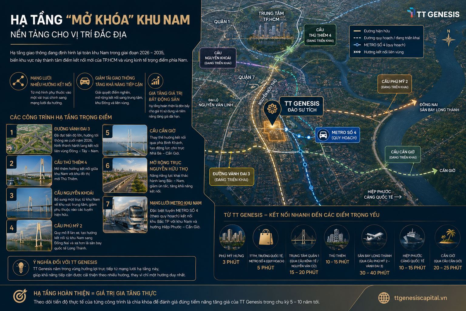 Hạ Tầng "Mở Khóa" Khu Nam — Nền Tảng Cho Vị Trí Đắc Địa