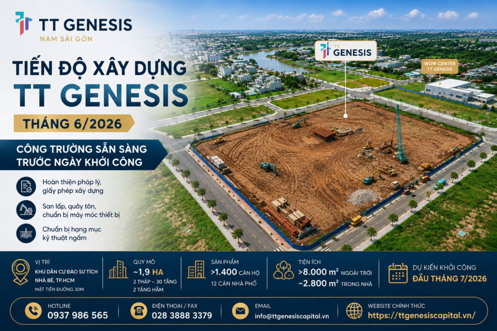 Tiến Độ Xây Dựng TT Genesis Tháng 6/2026